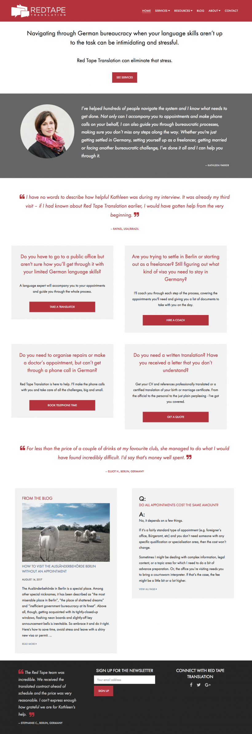 Red Tape Translation Full Home Page