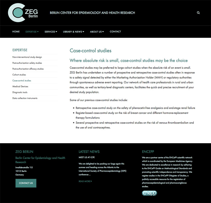 ZEG Berlin Expertise Page