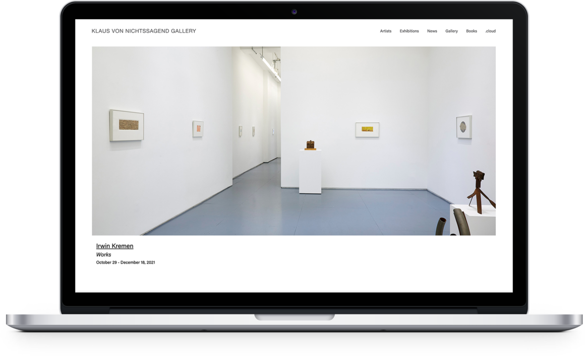 Klaus von Nichtssagend Homepage on Desktop
