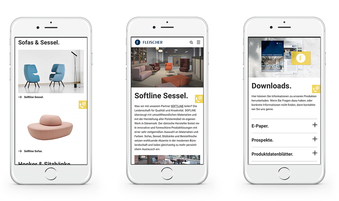 Fleischer Website on Mobile