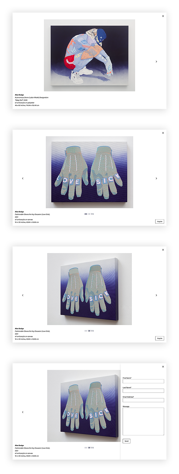 Alex Dodge Artwork popup details